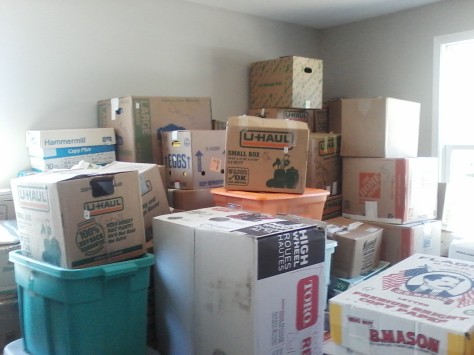 boxes to unpack